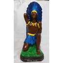 IMAGEM CABOCLO PENA AZUL 35 CM