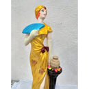 Estatua Lebara Dourada / Pomba Gira Em Gesso 40cm