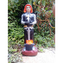IMAGEM GUARDIÃO DO FOGO EM GESSO 22 CM