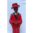 Estatua Imagem Em Gesso Zé Pilintra 24 Cm Vermelho
