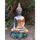 IMAGEM BUDA GLITER EM GESSO 26 CM