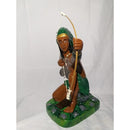 Estatua Imagem Caboclo Flecheiro Em Gesso 30 Cm