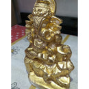 INCENSARIO GANESHA CASCATA EM GESSO 15 CM