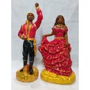 Imagem De Casal De Cigano Em Gesso 25 Cm Cada Um