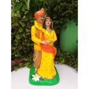 Imagem Casal De Ciganos Em Gesso 30cm