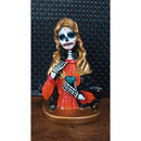 Imagem Busto Santa Muerte Em Gesso 15 Cm