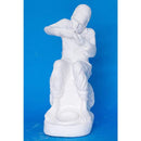 IMAGEM PRETO VELHO EM GESSO cru  20 CM