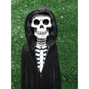 Estatua Exu Caveira Com Capa Em Gesso 24 Cm