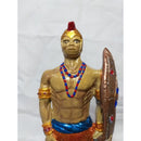 Imagem escultura em gesso Ogum Guereiro