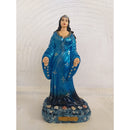 ESTATUETA IMAGEM IEMANJÁ AZUL ESCURO EM GESSO  23CM