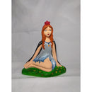 ESTATUA IMAGEM NINFA  FADA ELEMENTO ÁGUA EM GESSO 17CM