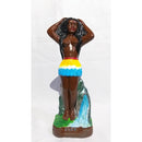 ESCULTURA IMAGEM CABOCLA IARA EM GESSO 20CM