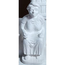 IMAGEM PRETA VELHA 15CM GESSO CRU