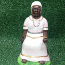Estátua Preta Velha Maria Redonda 19 CM em gesso