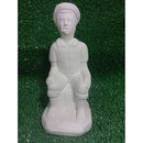 Imagem Preto Velho Pai Antonio Gesso Cru 18 CM