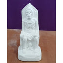 IMAGEM EXU TATA CAVEIRA EM GESSO CRU 16 CM