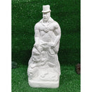 IMAGEM EXU TRANCA RUA 26CM EM GESSO CRU