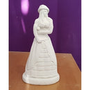 ESCULTURA IMAGEM POMBA GIRA DO CABARÉ EM GESSO CRU 22 CM