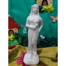 IMAGEM ORIXA POMBA GIRA  7 ROSAS EM GESSO CRU 21 CM