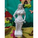ESTATUETA IMAGEM ORIXA POMBA GIRA MARIA MULAMBO EM GESSO CRU 22 CM