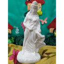 ESTÁTUA ORIXA EGUNITA EM GESSO CRU 24 CM