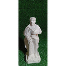 ESCULTURA EXU SETE CHAVES 25 CM EM GESSO CRU