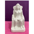 IMAGEM POMBA GIRA RAINHA EM GESSO CRU 30 cm